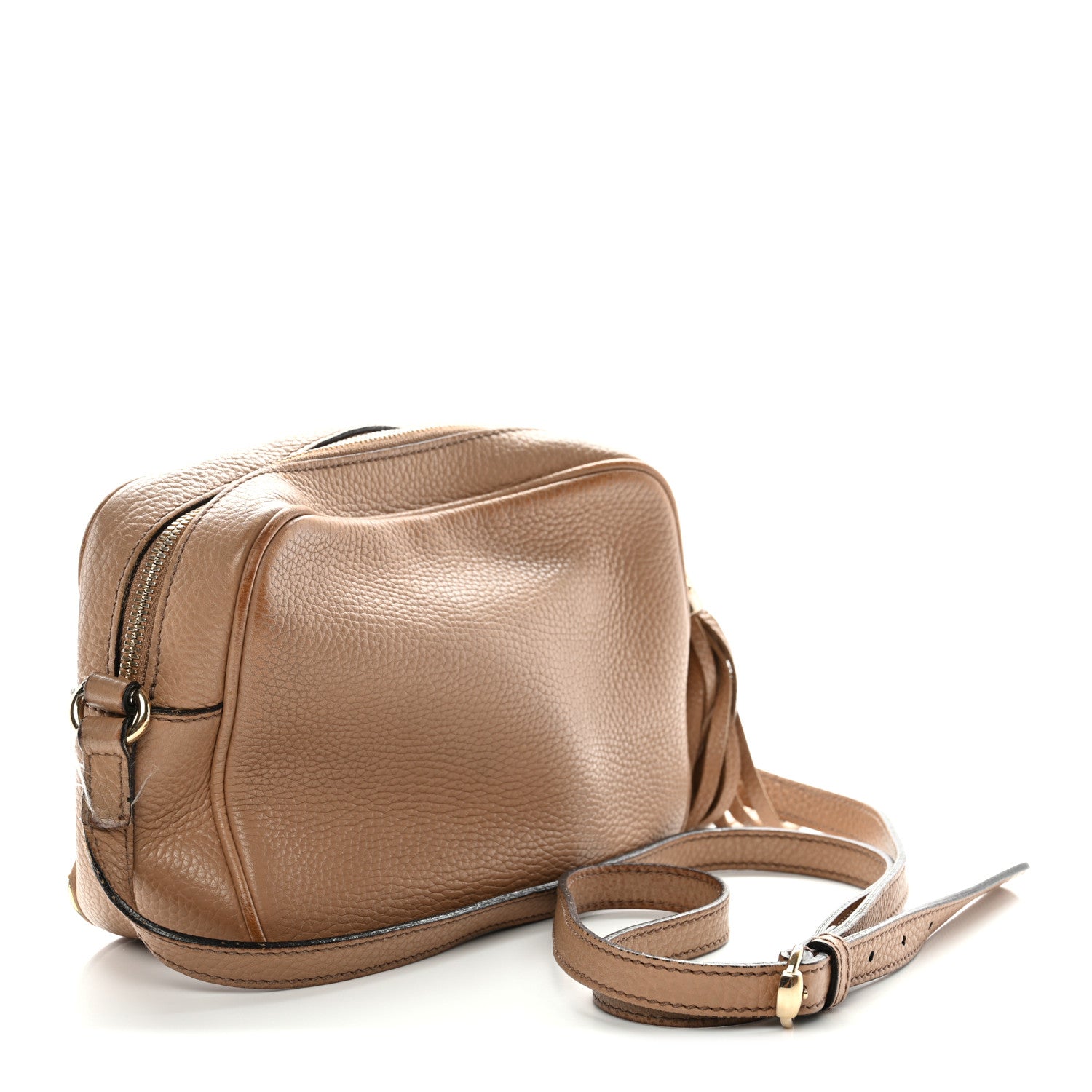 Gucci Pebbled Calfskin Small Soho Disco Bag Camelia 3 of 16
