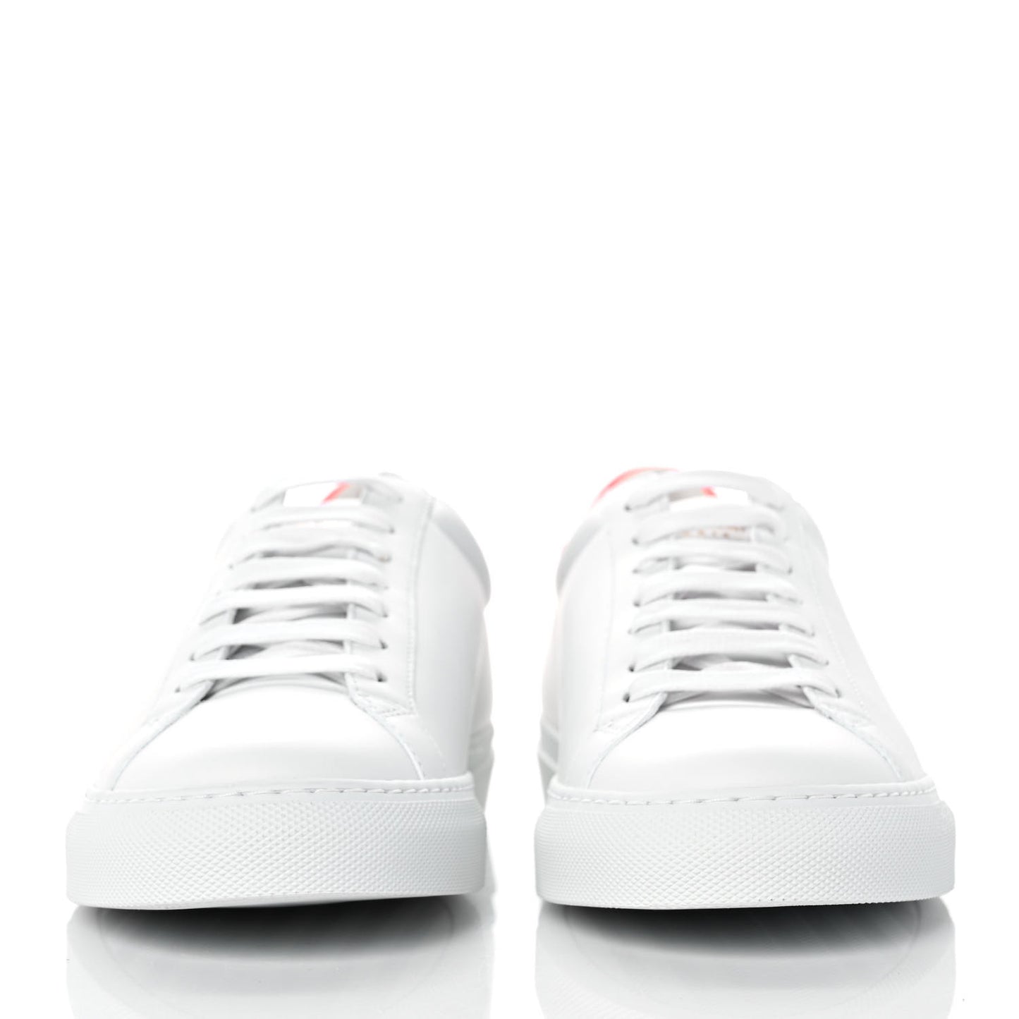 Calfskin Womens Urban Street Sneakers 40 White Neon Pink