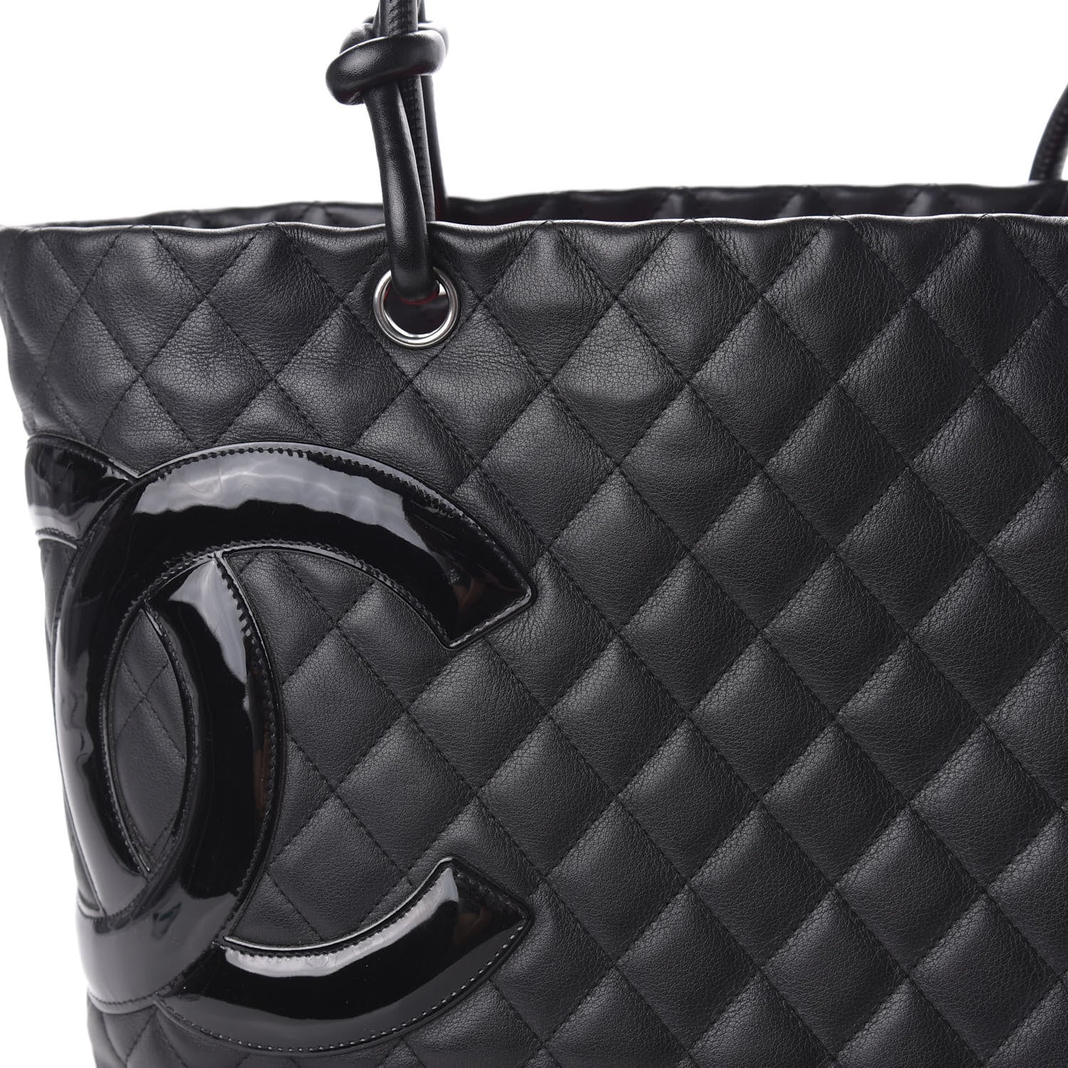 Chanel Calfskin Quilted Large Cambon Tote Black 10 of 12