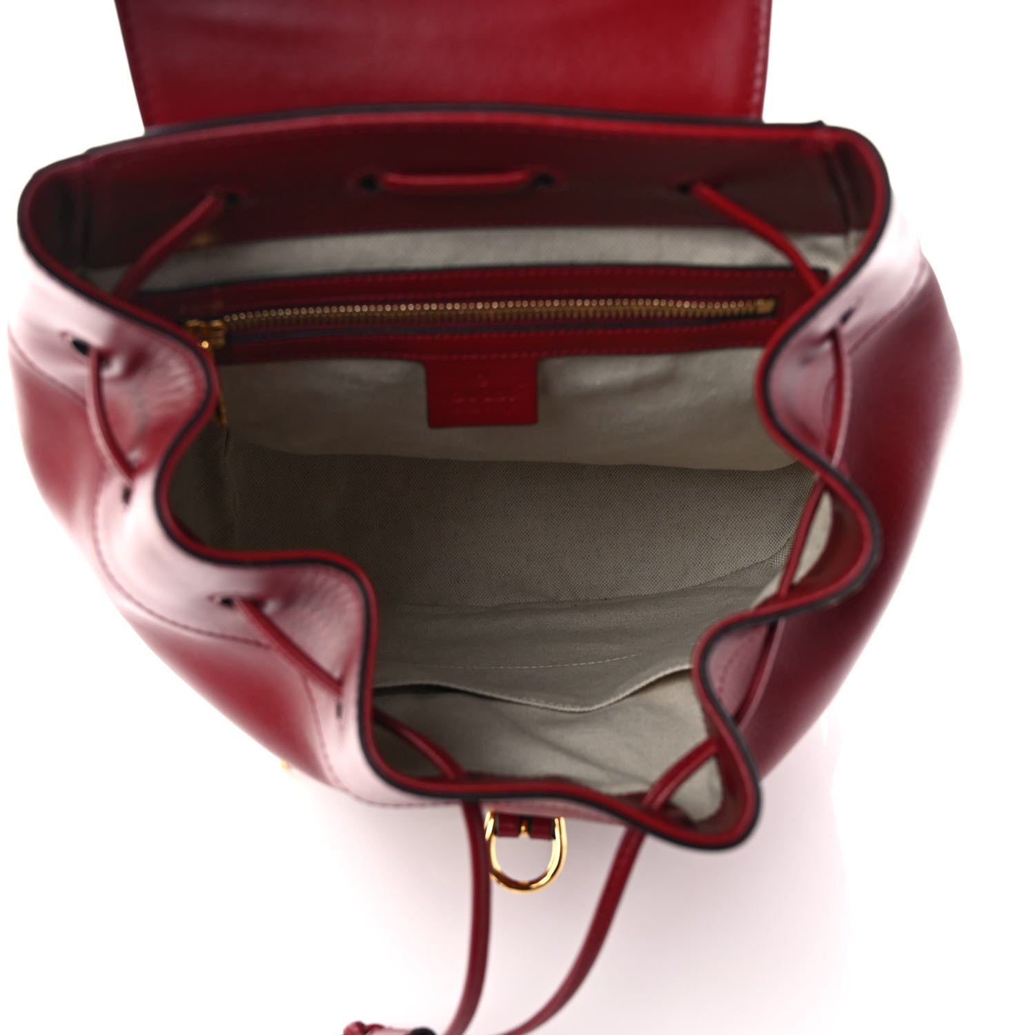 Gucci Boarded Plutone Calfskin Horsebit 1955 Single Buckle Backpack New Cherry Red 5 of 11