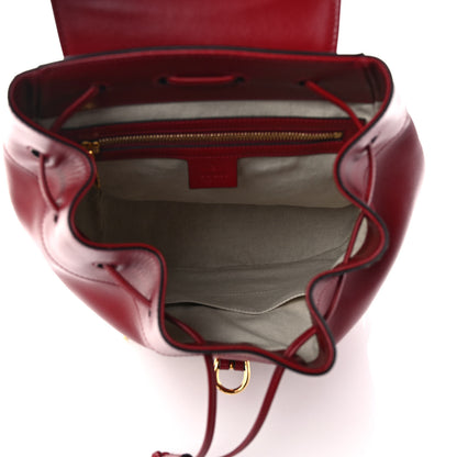 Gucci Boarded Plutone Calfskin Horsebit 1955 Single Buckle Backpack New Cherry Red 5 of 11