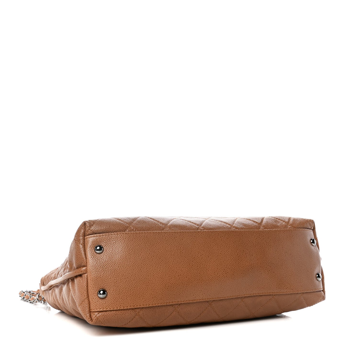 Caviar Quilted CC Hobo Bag Dark Beige