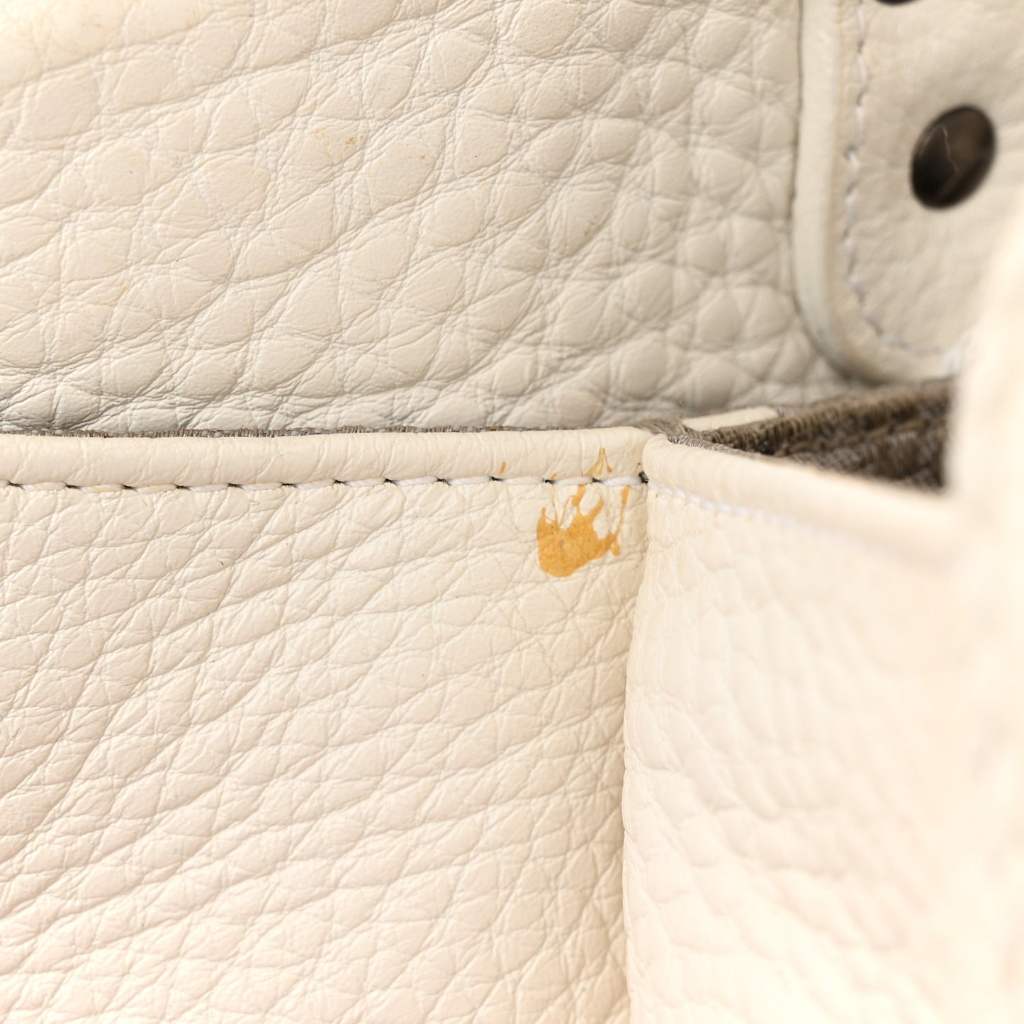 Calfskin Braided Gaucho Double Saddle Bag White