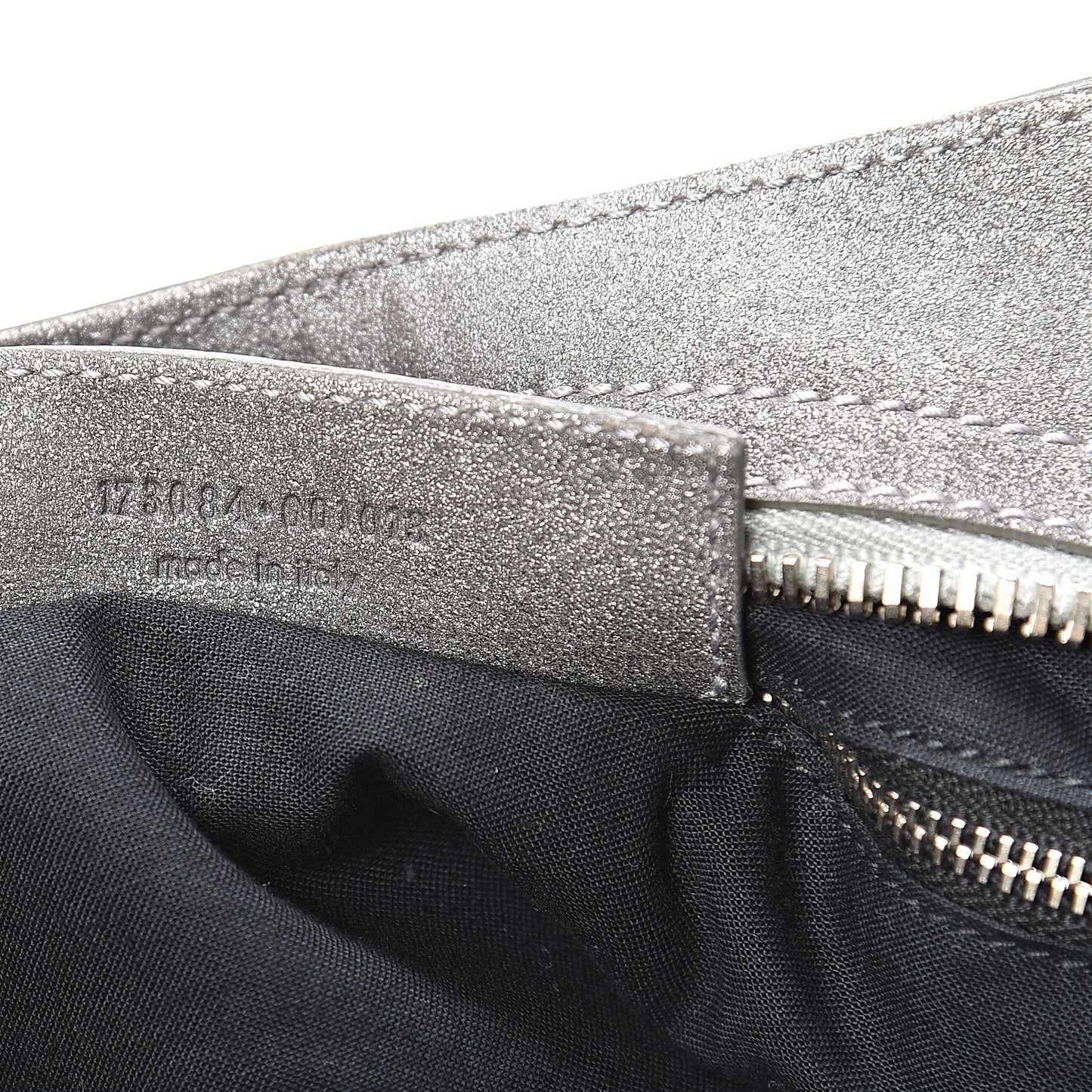 Craquele Calfskin Giant 21 Silver Hardware City Ardoise