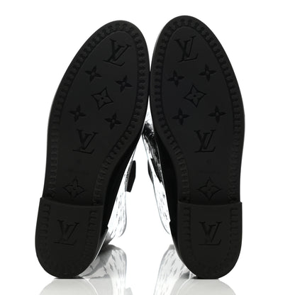 Louis Vuitton Rubber Embossed Monogram Drops High Rain Boots 41 Black 5 of 6