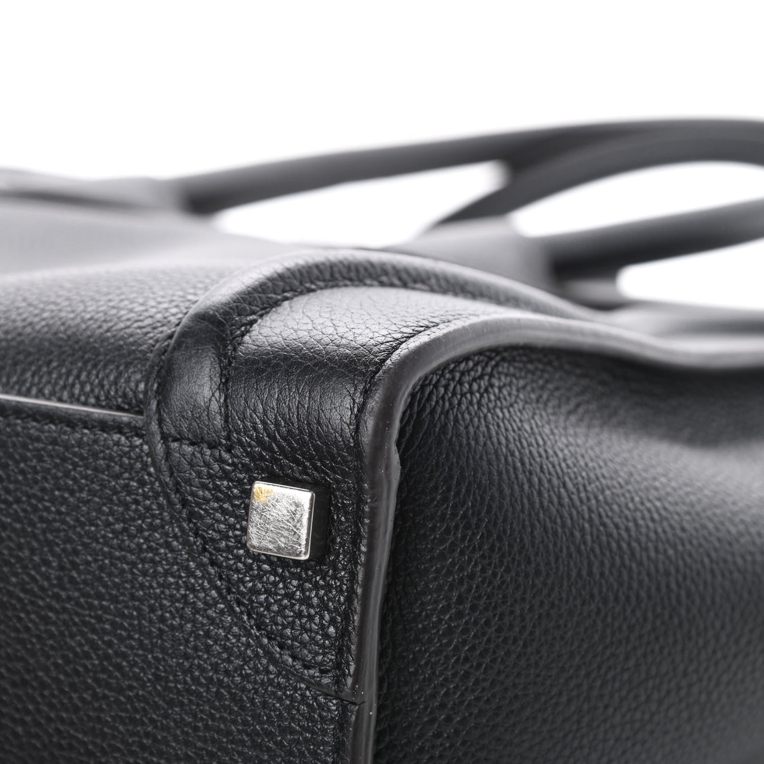 Celine Drummed Calfskin Micro Luggage Black 11 of 15