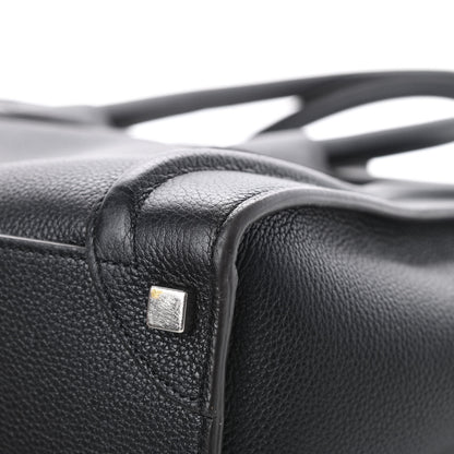 Celine Drummed Calfskin Micro Luggage Black 11 of 15