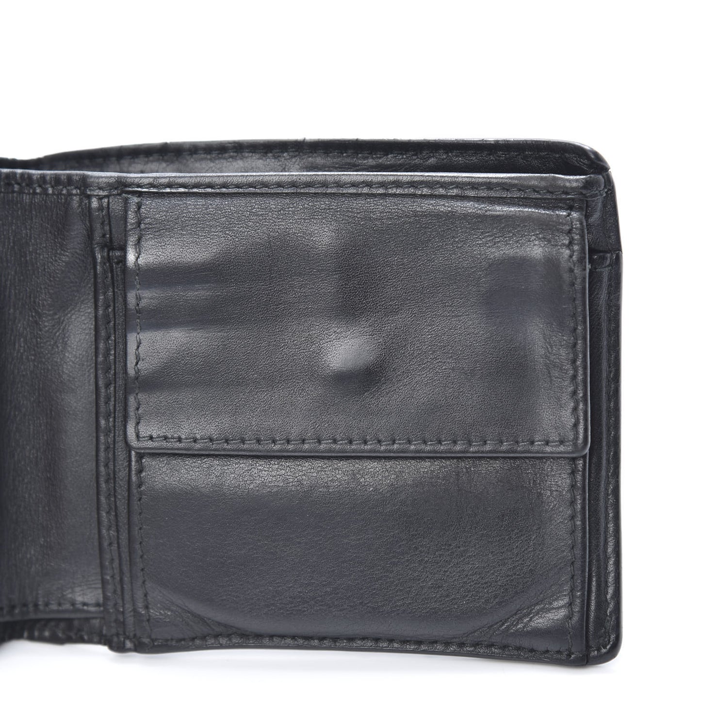 Nappa Intrecciato Bi-Fold Wallet Black