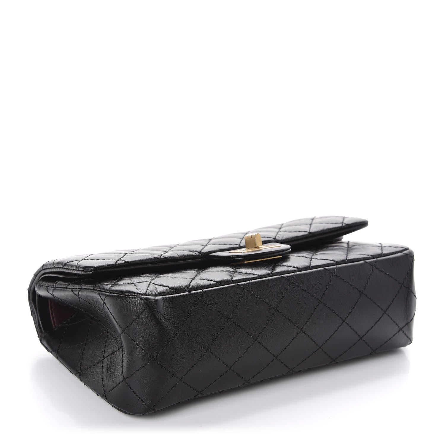 Chanel Aged Calfskin Quilted 2.55 Reissue 225 Flap Black 5 of 11