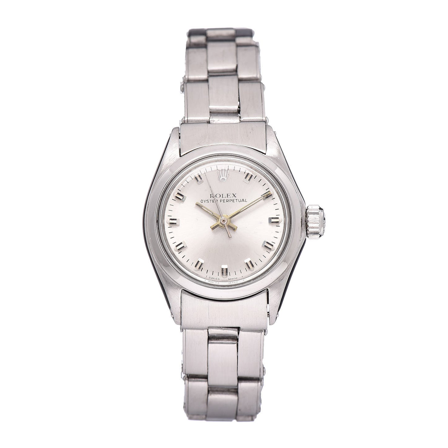 Stainless Steel 25mm Oyster Perpetual Watch Silver 6618
