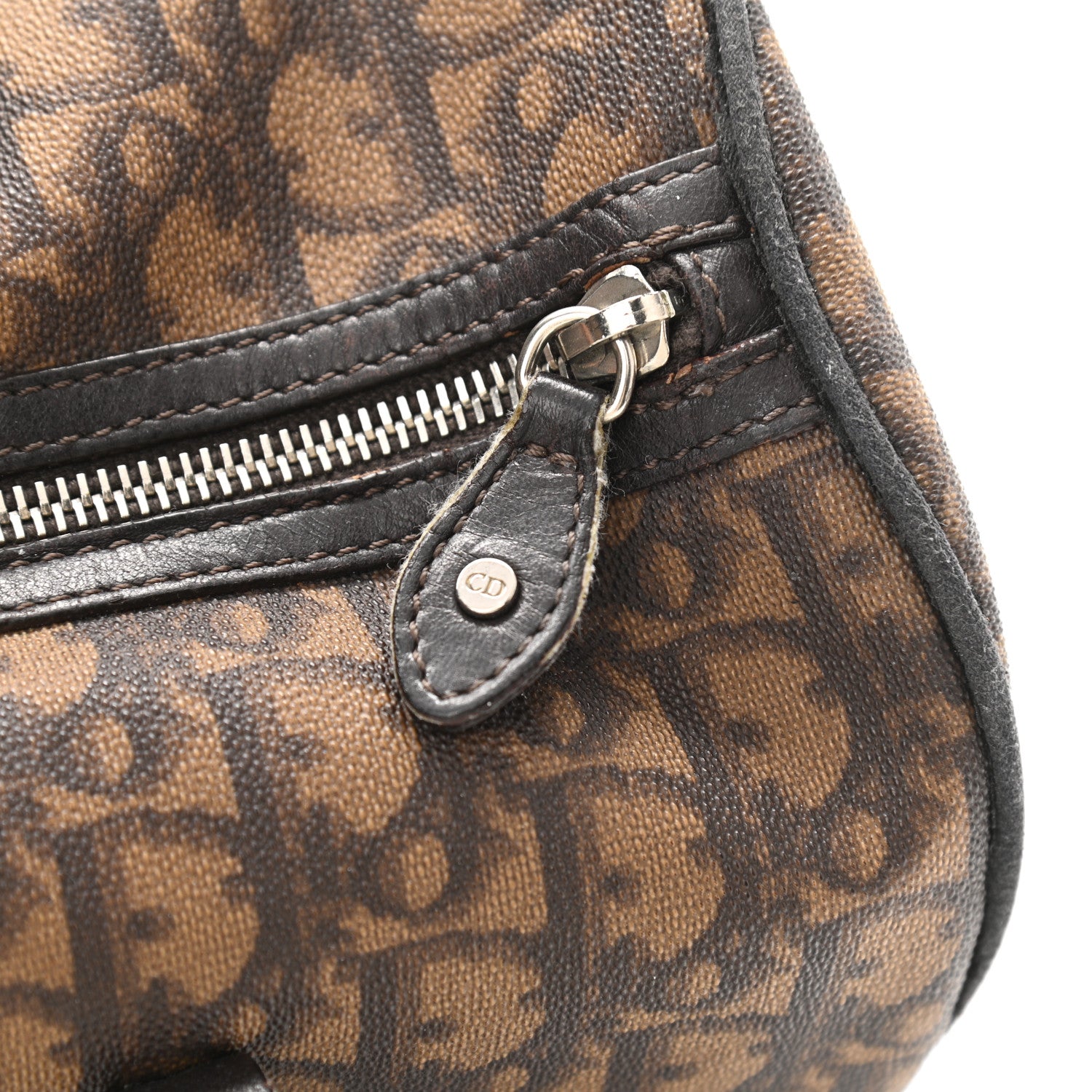 Christian Dior Monogram Trotter Romantique Boston Bag Brown 14 of 19