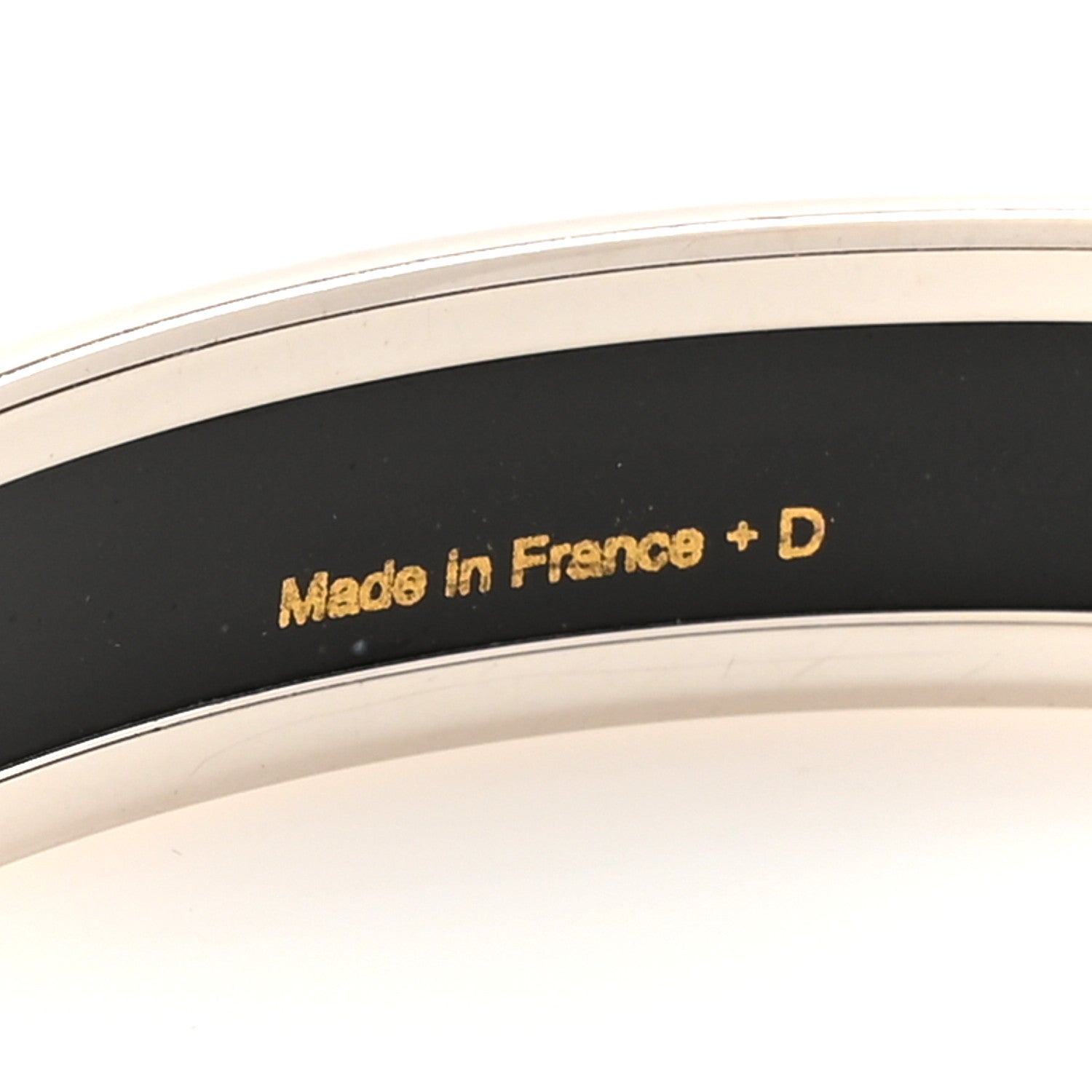 Hermes Enamel Printed Narrow Balcons du Guadalquivir Bracelet 70 Platine 5 of 5