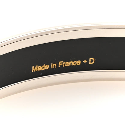 Hermes Enamel Printed Narrow Balcons du Guadalquivir Bracelet 70 Platine 5 of 5