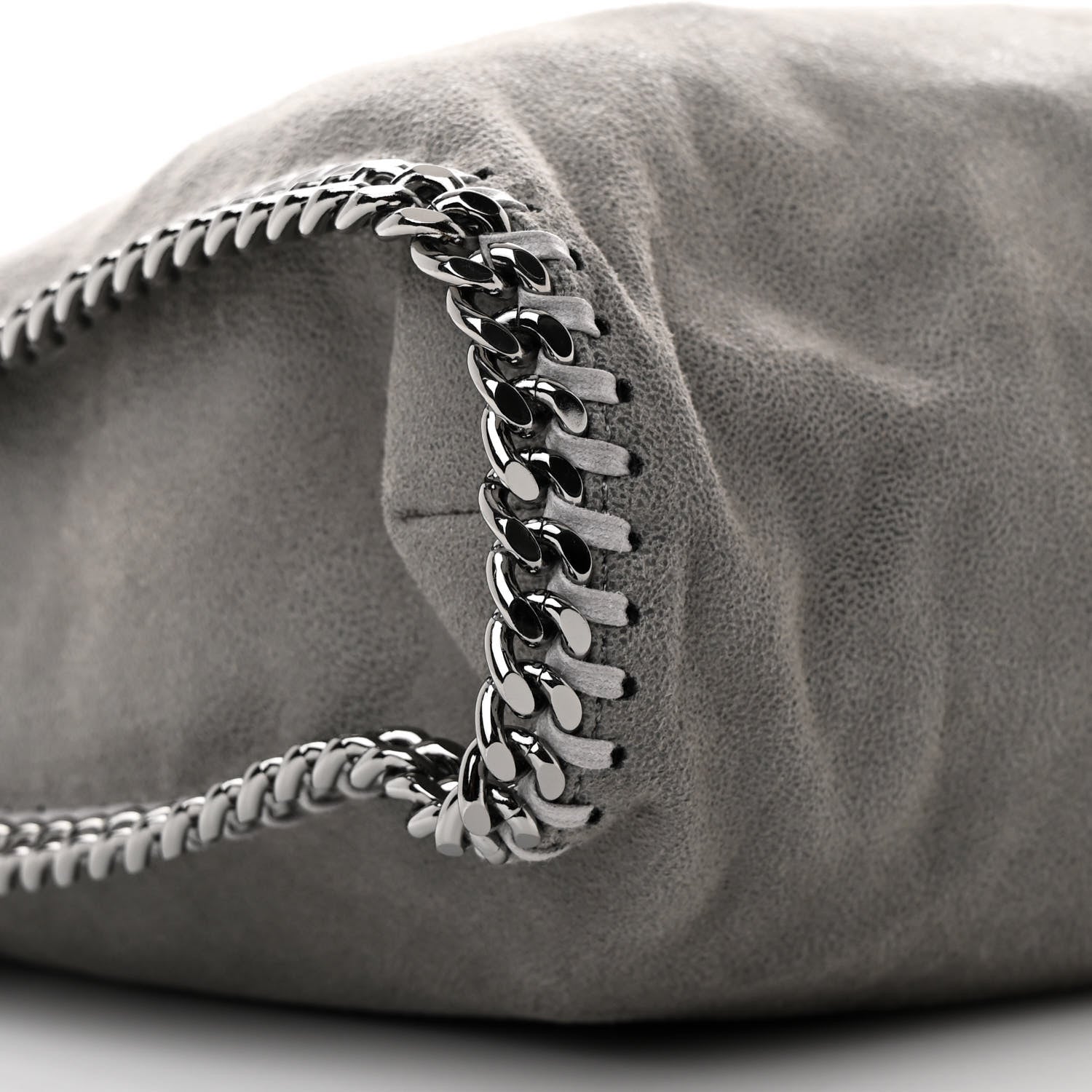 Stella McCartney Shaggy Deer Falabella Fold Over Tote Grey 9 of 10