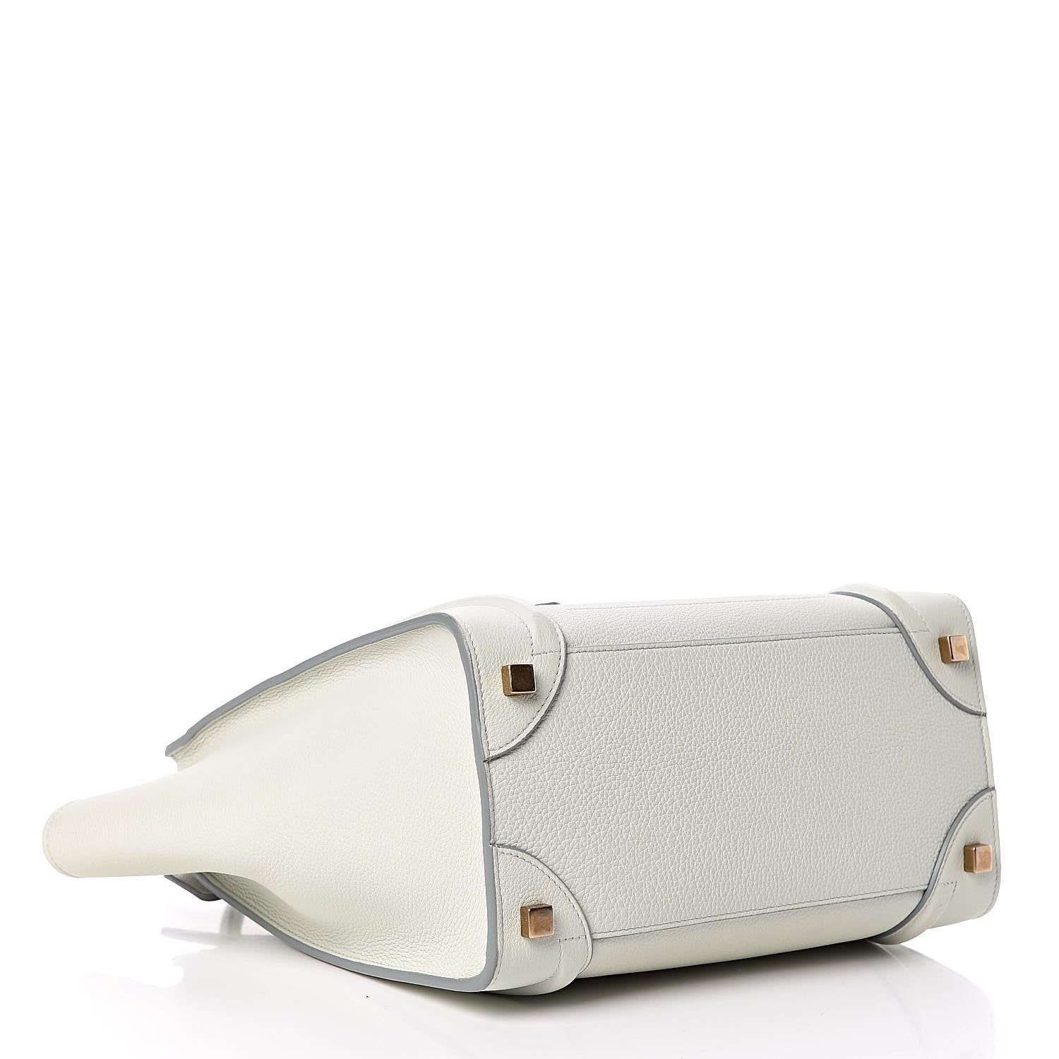 Celine Drummed Calfskin Micro Luggage Jade 4 of 10
