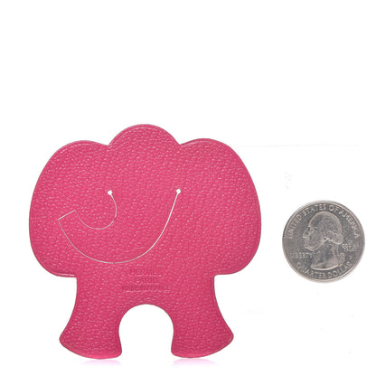 Hermes Chevre Mysore Elephant Pikabook Bookmark Rose Shocking 2 of 3