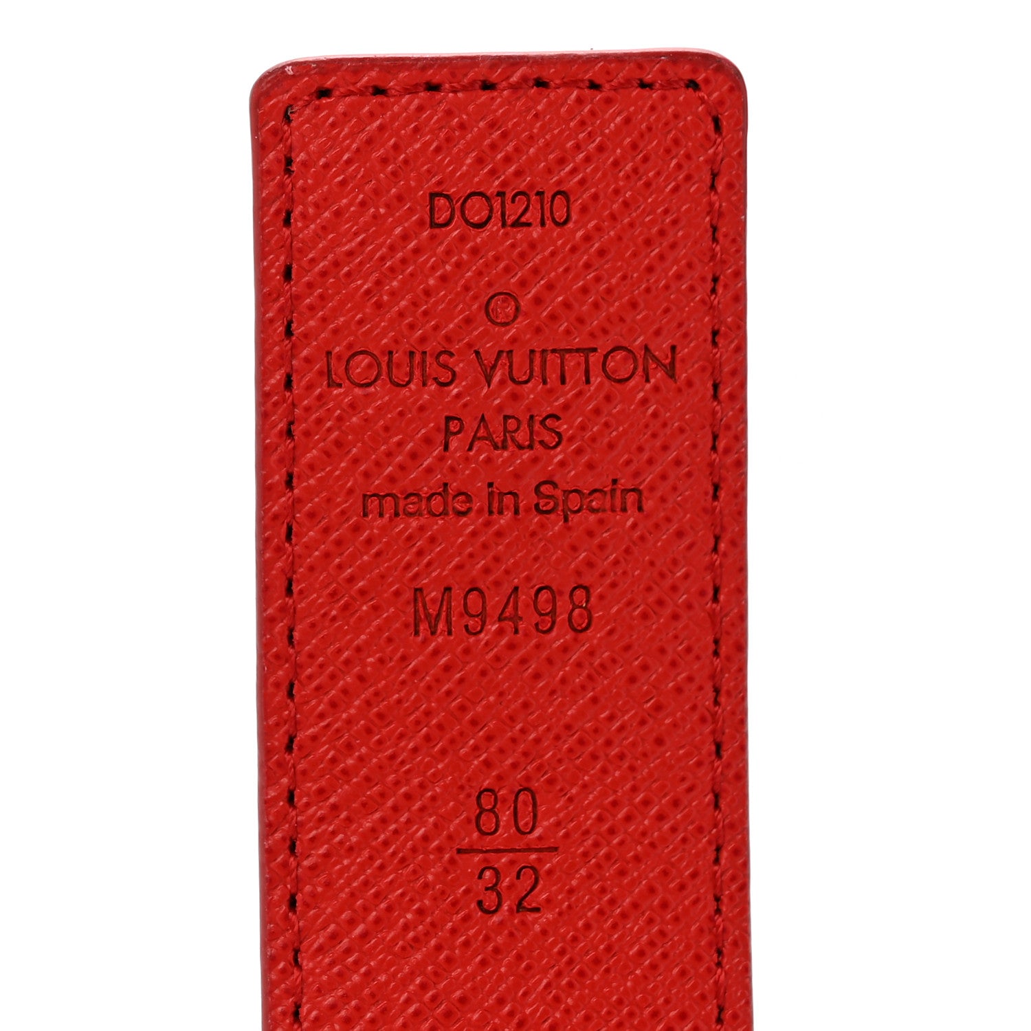 Louis Vuitton Monogram 30mm LV Initiales Reversible Belt 80 32 Coquelicot 7 of 10