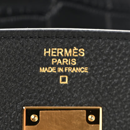 Hermes Togo Matte Alligator Birkin Touch 30 Black 6 of 11