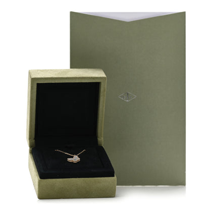 Van Cleef & Arpels 18K Yellow Gold Mother of Pearl Sweet Alhambra Butterfly Pendant Necklace 5 of 5