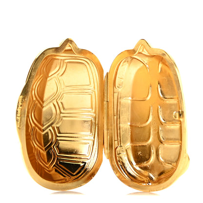 Judith Leiber Crystal Turtle Pill Box Gold 3 of 4