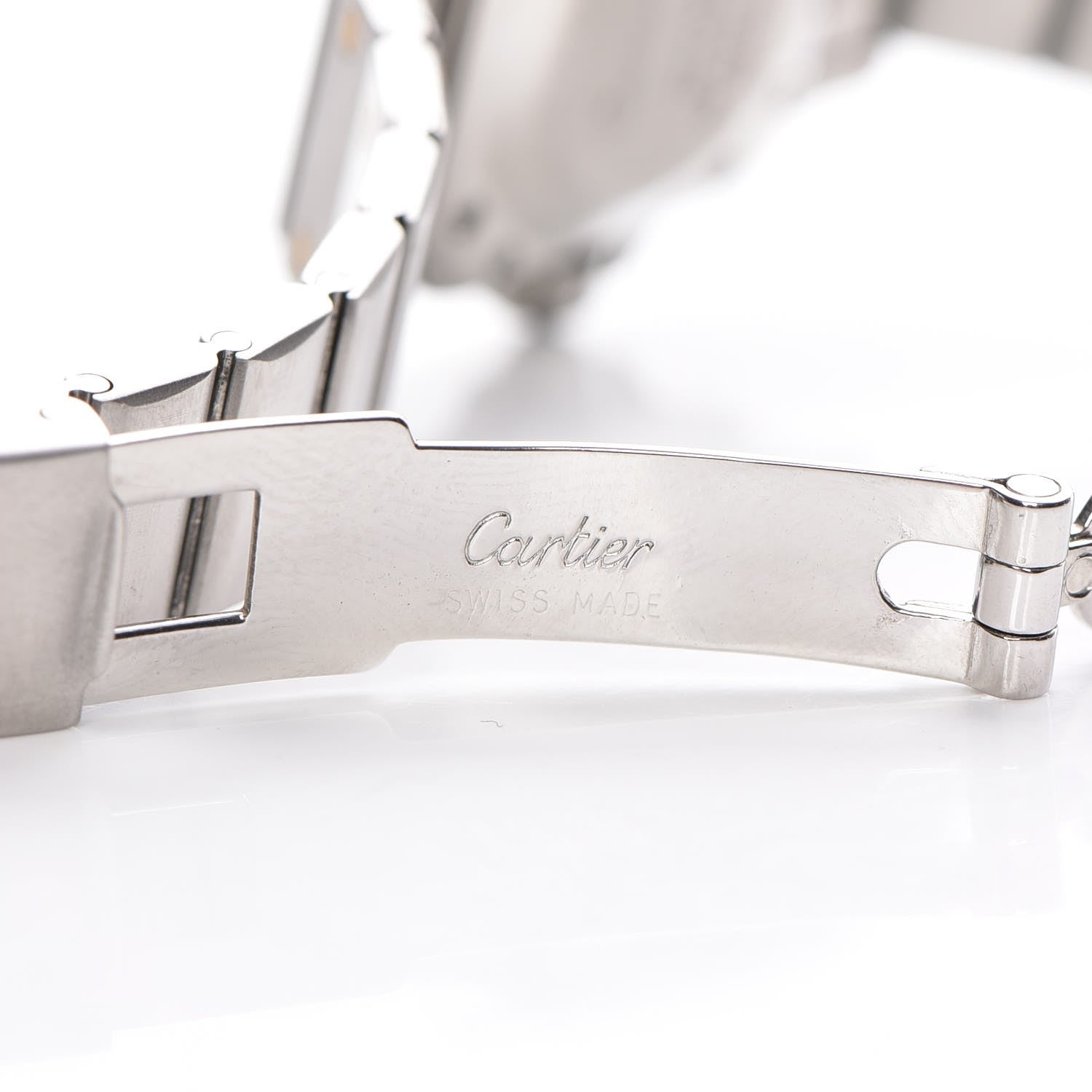 Cartier Stainless Steel 18K Yellow Gold 24mm Santos De Cartier Galbee Quartz Watch 8 of 13