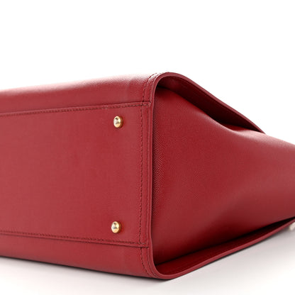 Chanel Caviar Small Studded Deauville Tote Red 9 of 11