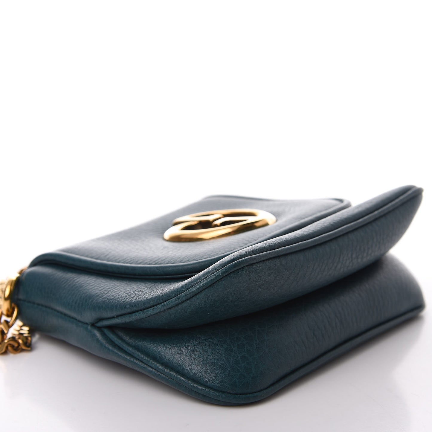 Dollar Calfskin Small 1973 Chain Shoulder Bag Deep Cobalt