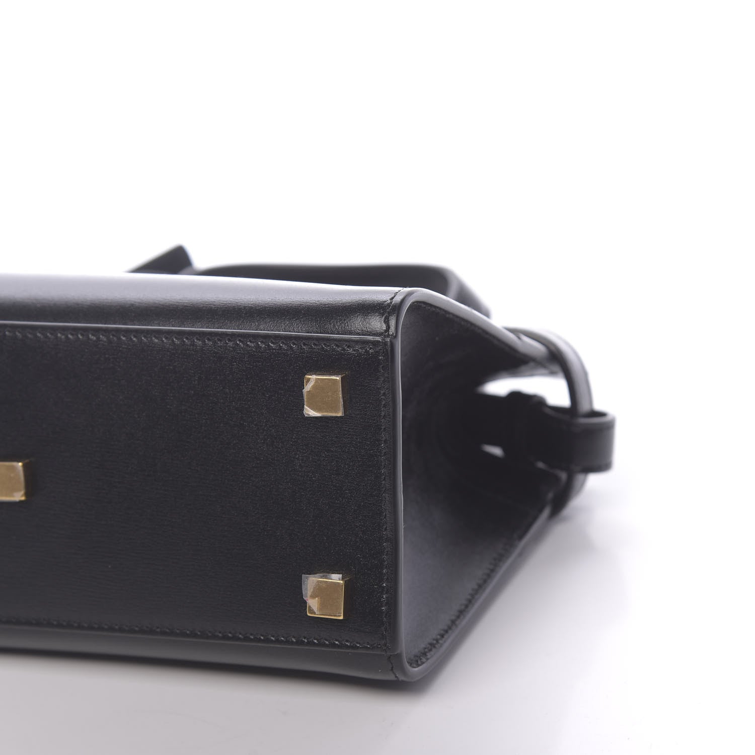 Saint Laurent Smooth Calfskin Manhattan Nano Shopper Tote Black 8 of 9