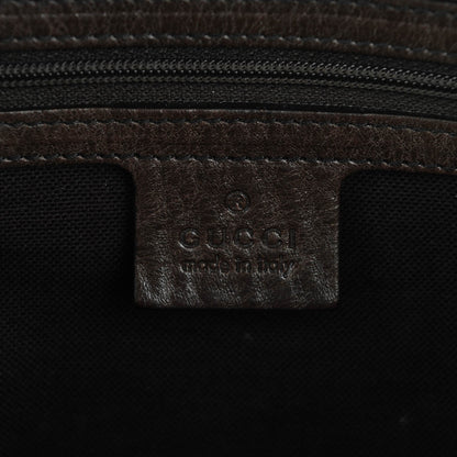 Gucci Crystal Monogram Medium Babouska Boston Dark Brown 6 of 8