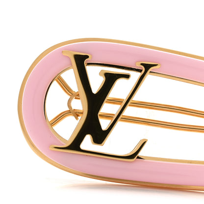 Louis Vuitton Monogram Metal Resin My LV Chain Hair Clip Pink 4 of 5