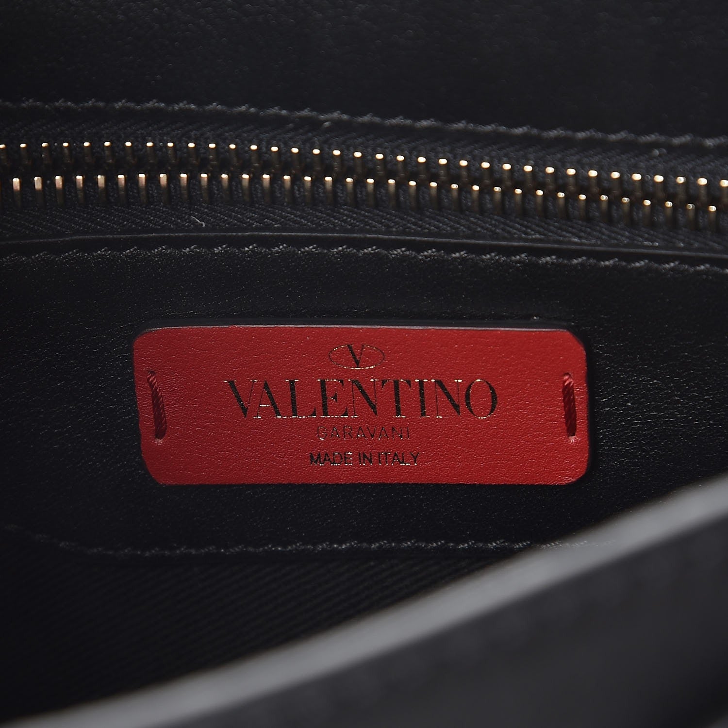 Valentino Garavani Vitello Large Rockstud Halfmoon Saddle Bag Black 6 of 6