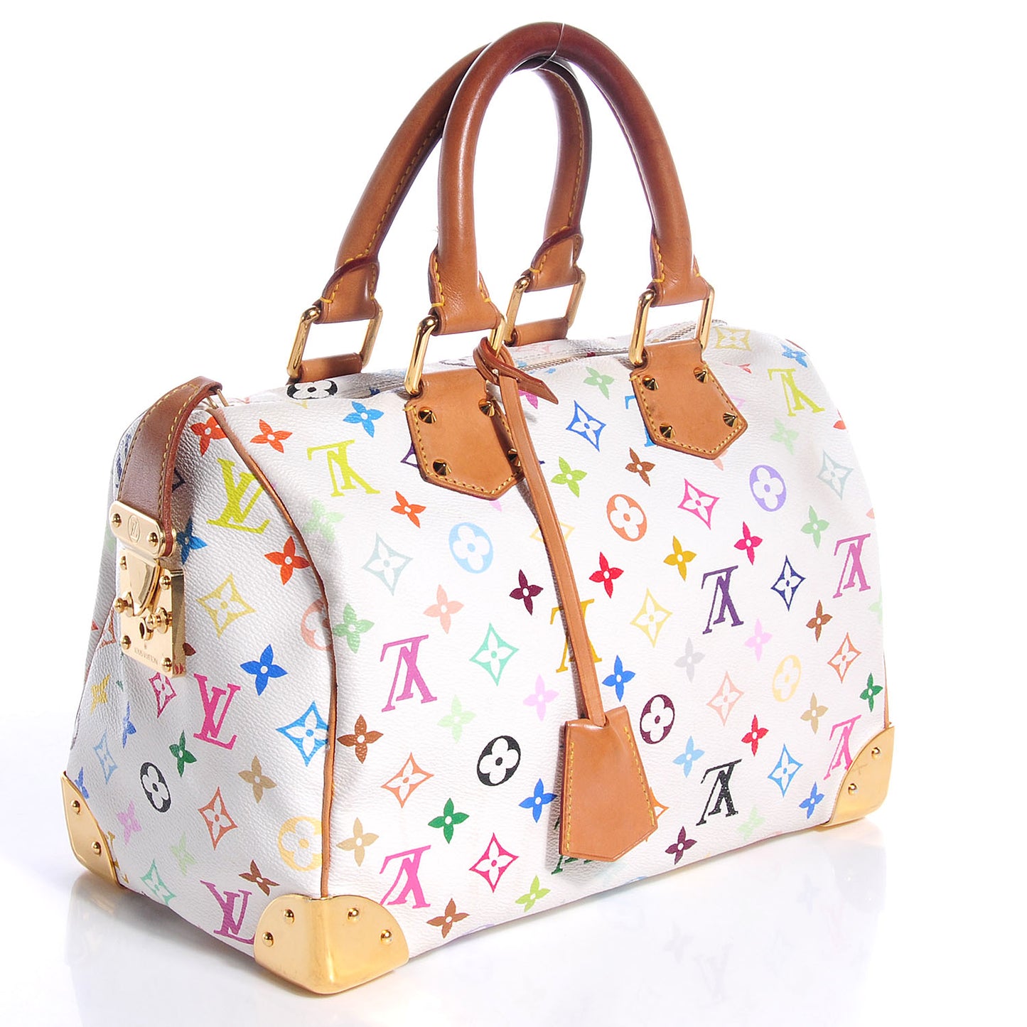 Monogram Multicolor Speedy 30 White