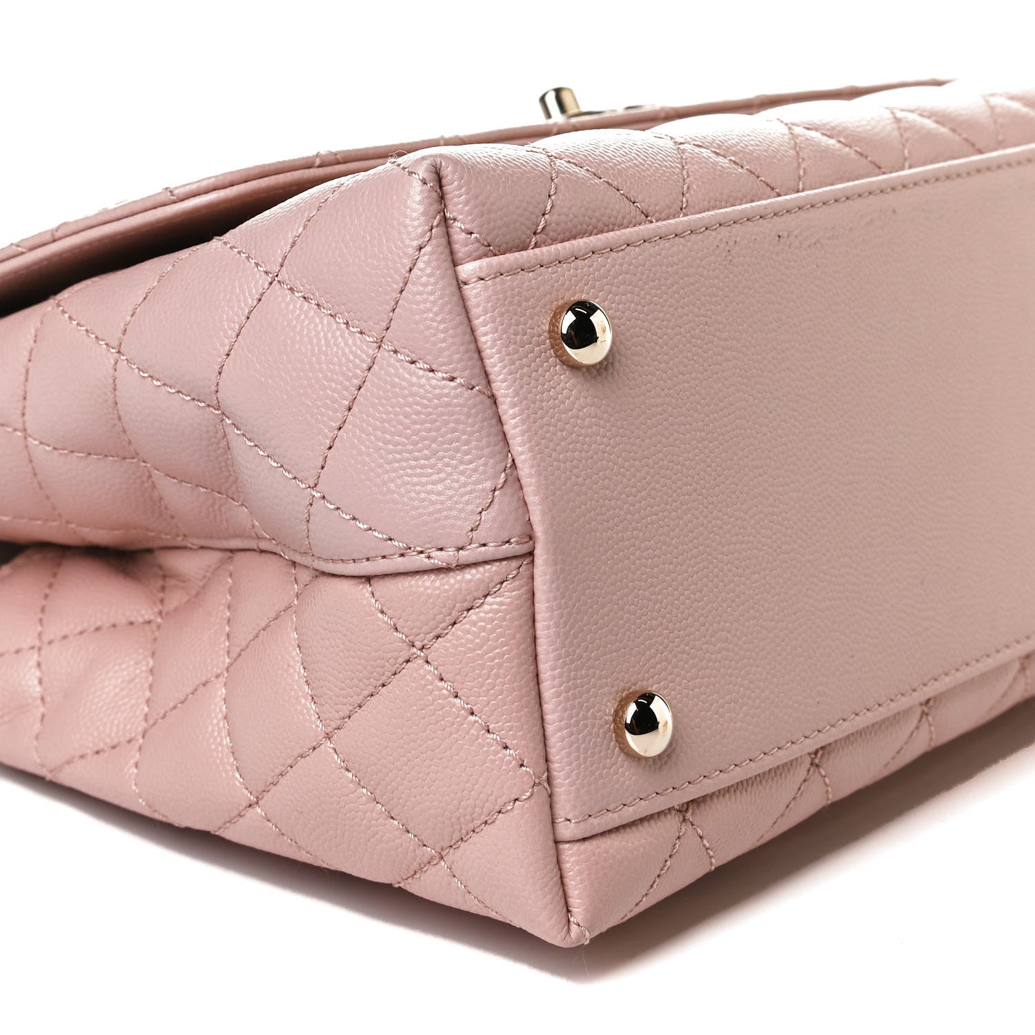 Chanel Caviar Quilted Small Coco Handle Flap Light Pink 9 of 15