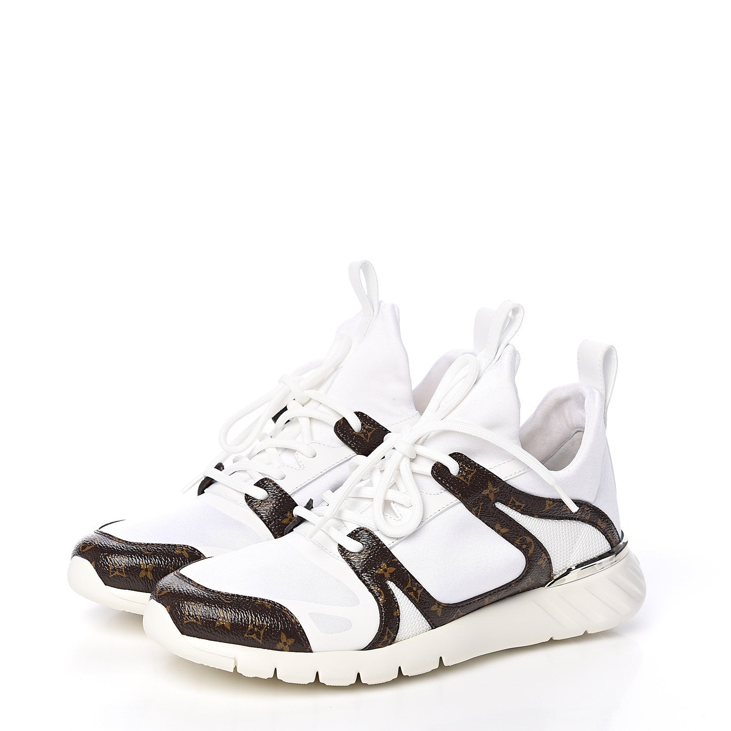 Louis Vuitton Technical Nylon Monogram Rubber Aftergame Sneakers 37 3 of 9