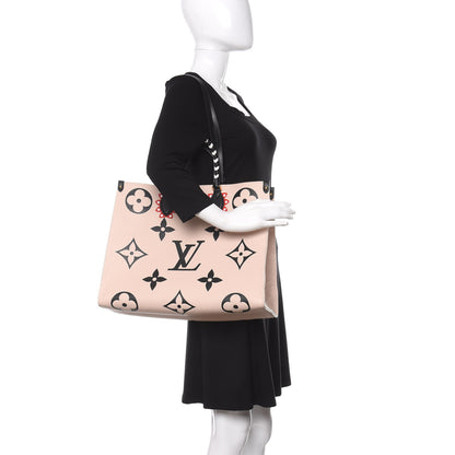 Louis Vuitton Empreinte Monogram Giant Crafty Onthego GM Creme Black 2 of 13