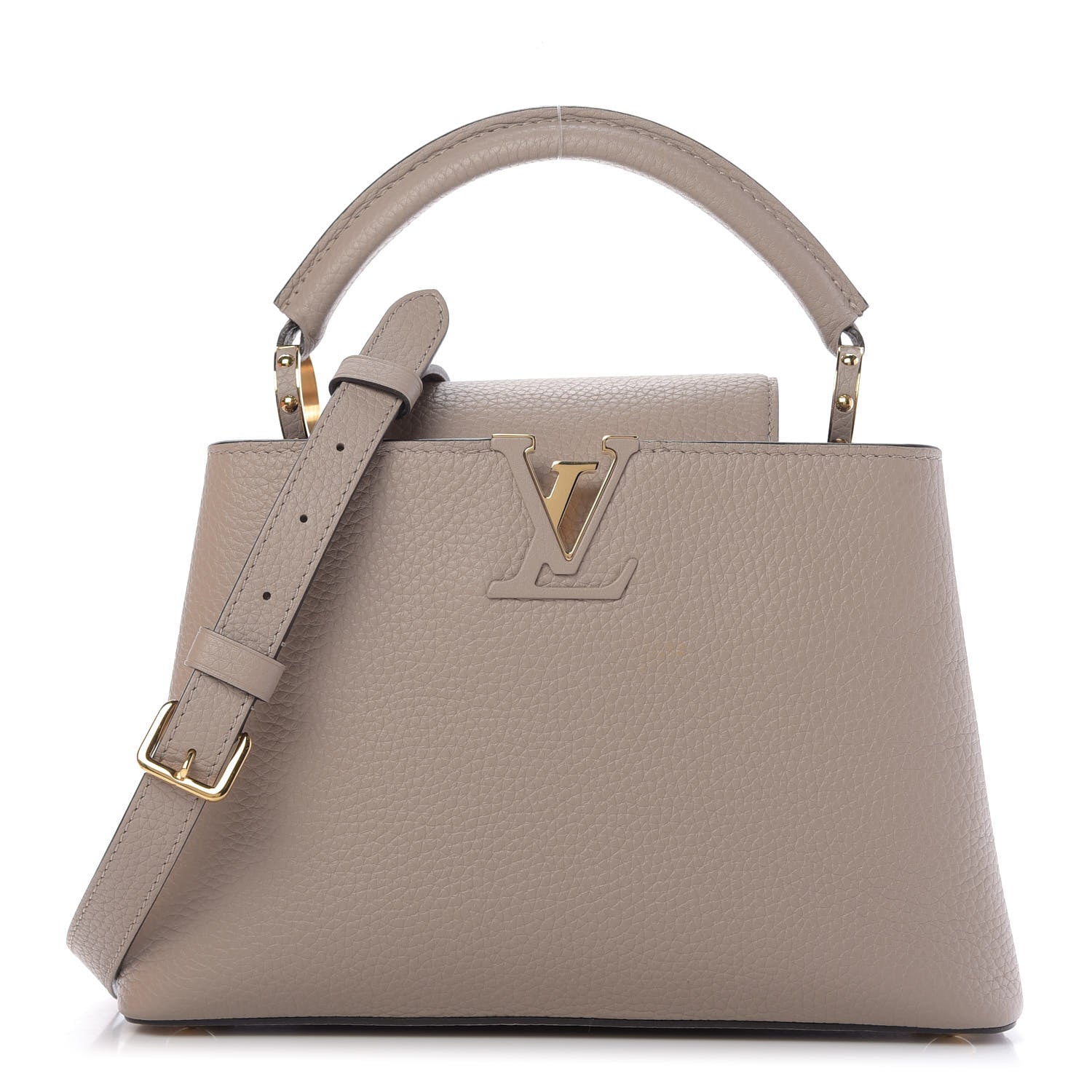 Louis Vuitton Taurillon Capucines BB Galet 1 of 10