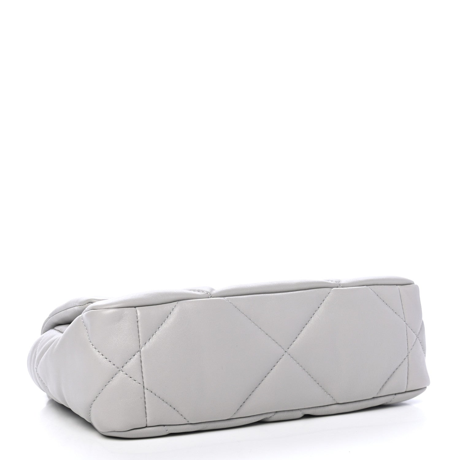 Chanel Lambskin Quilted Medium Chanel 19 Flap Grey 3 of 4