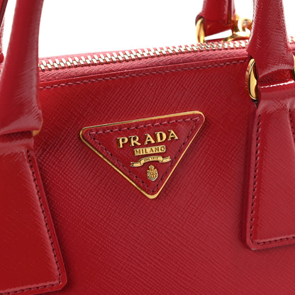 Prada Saffiano Lux Small Promenade Tote Cerise 11 of 11