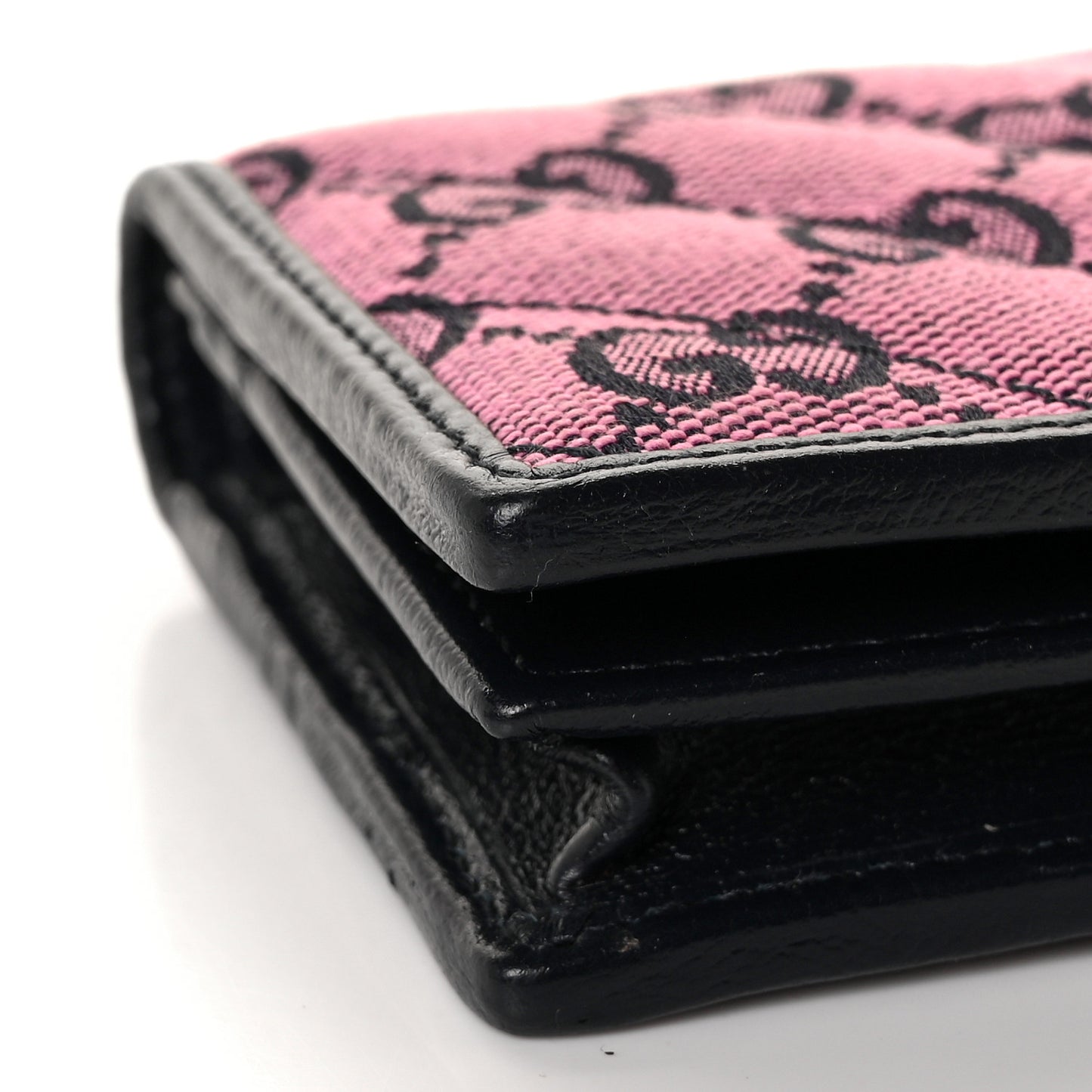 Monogram Multicolor Matelasse Diagonal GG Marmont Card Case Wallet Pink Blue