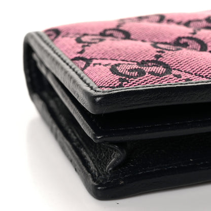 Gucci Monogram Multicolor Matelasse Diagonal GG Marmont Card Case Wallet Pink Blue 7 of 8