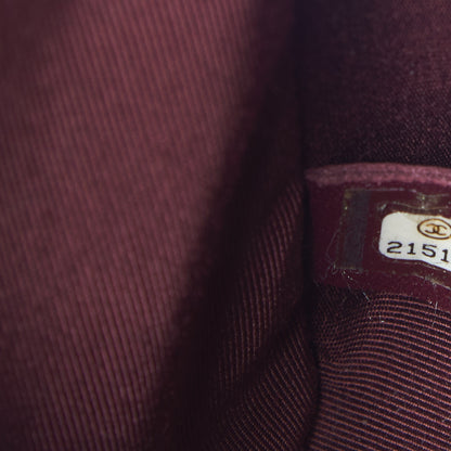 Chanel Crumpled Lambskin New Medium Studded Boy Flap Dark Pink 9 of 10