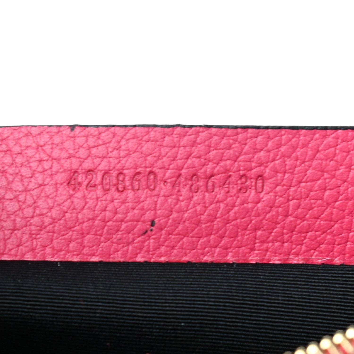 Alexander McQueen Calfskin Skull Zip Pouch Fuchsia 7 of 8