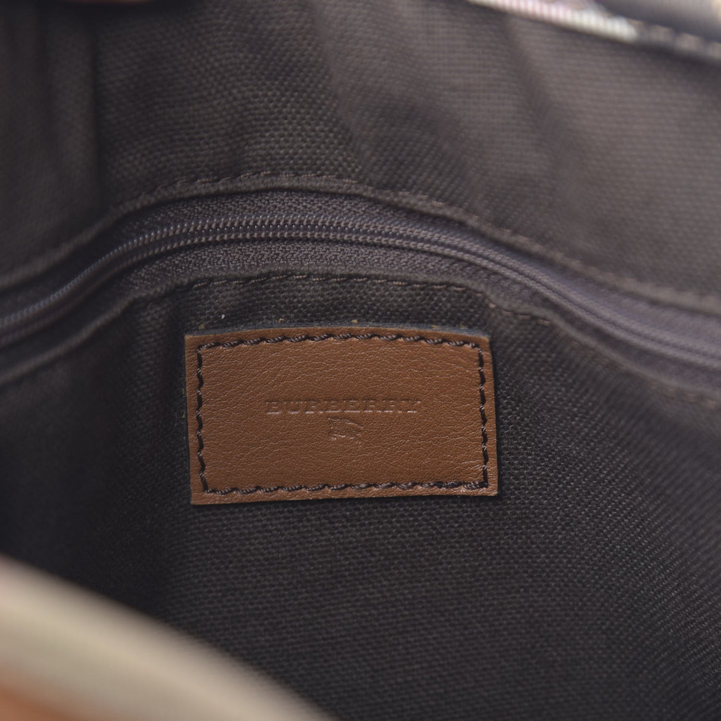 Calfskin Nova Check Shoulder Bag Tan