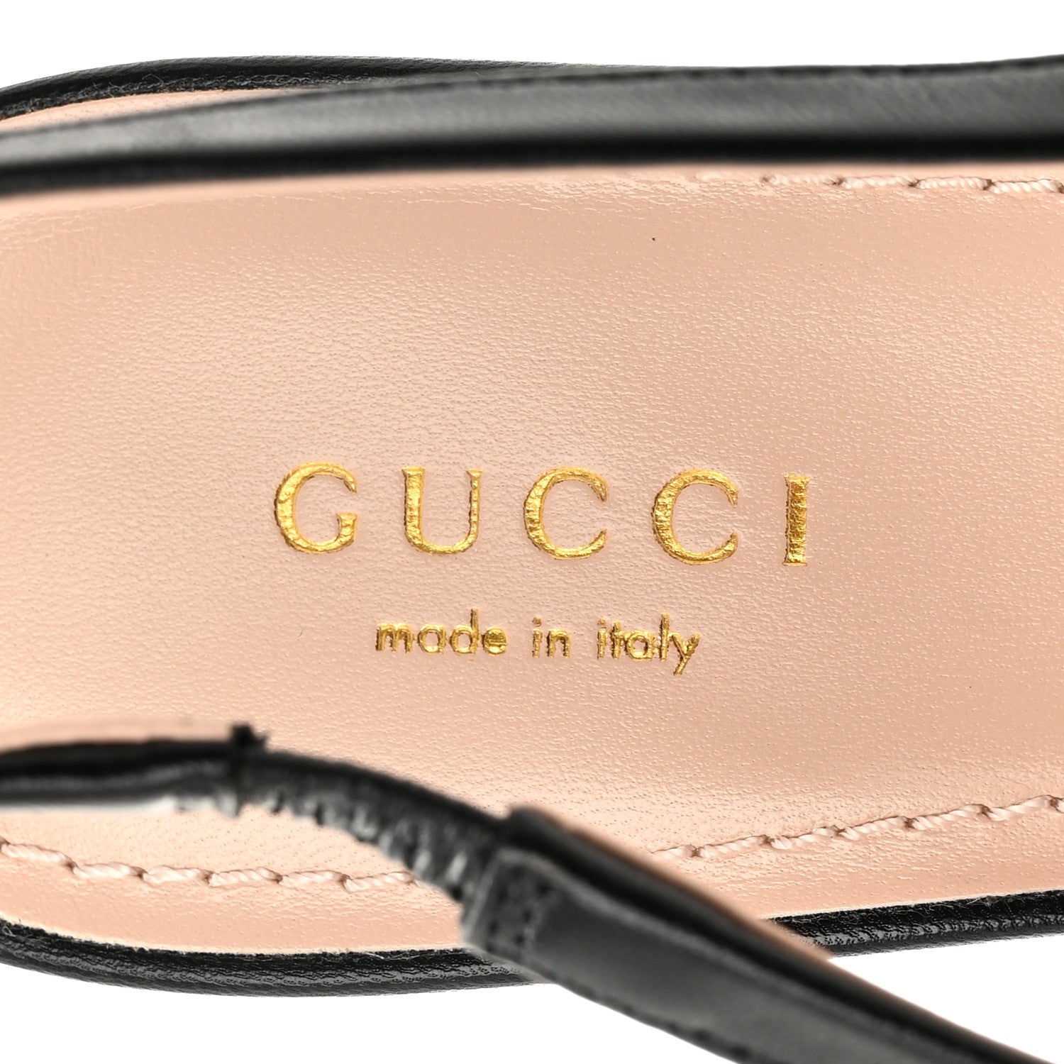 Gucci Malaga Kid Horsebit 45mm Slingback Pumps 39.5 Black 7 of 9
