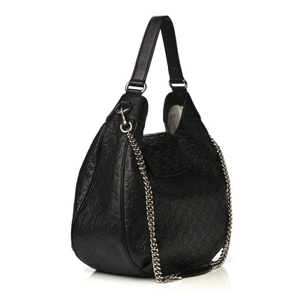 Gucci Guccissima Medium Emily Hobo Black 5 of 8