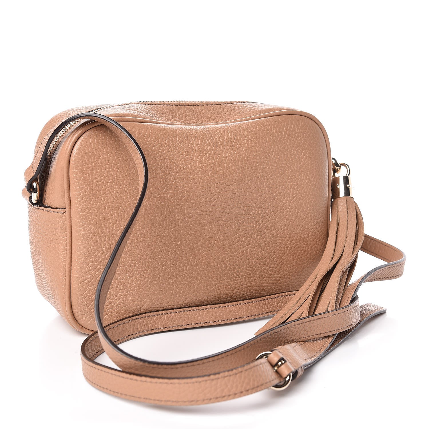 Gucci Pebbled Calfskin Small Soho Disco Bag Camelia 3 of 10
