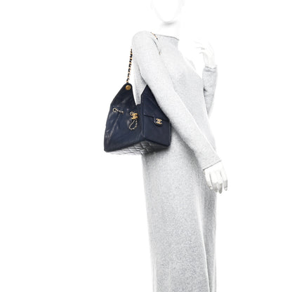 Chanel Caviar Quilted Small Chanel 25 Handbag Dark Navy 2 of 12