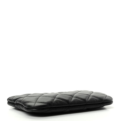 Chanel Lambskin Quilted Small Cosmetic Case Black 4 of 7