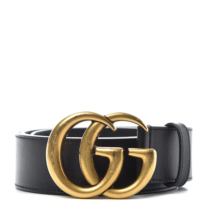 Gucci Calfskin Double G 40mm Belt 85 34 Black 1 of 6