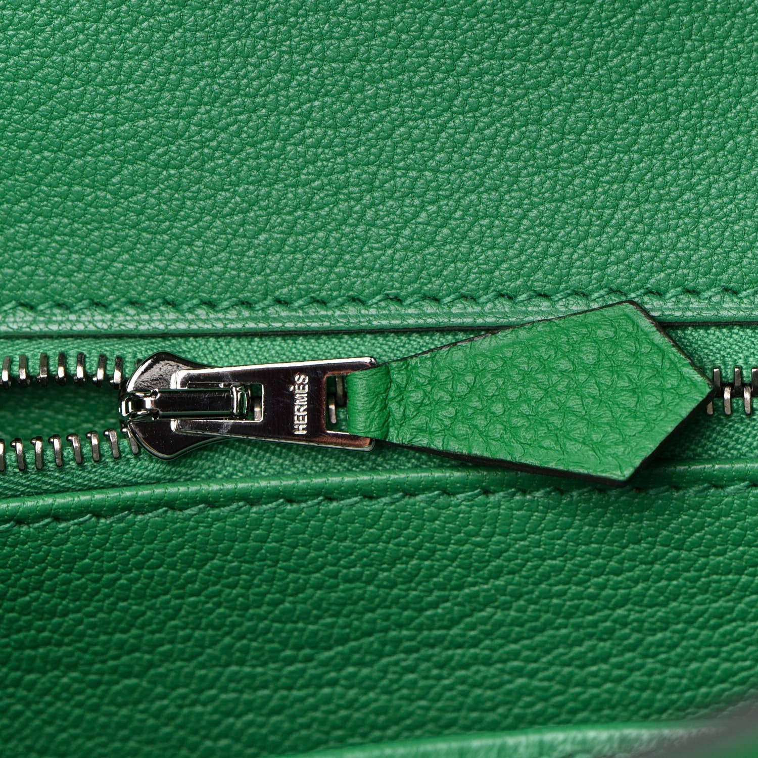 Hermes Togo Shiny Niloticus Crocodile Birkin Touch 30 Bamboo Cactus 18 of 34